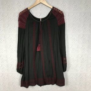 Free People Embroidered Boho Dress